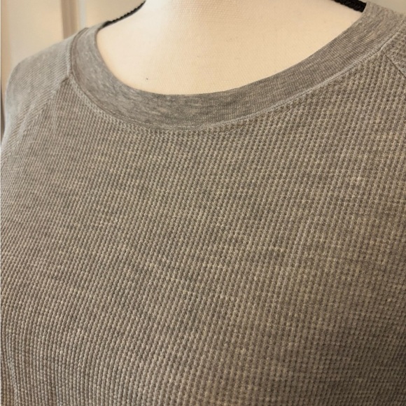 Brandy Melville basic grey cropped long sleeve top OS - Picture 7 of 10